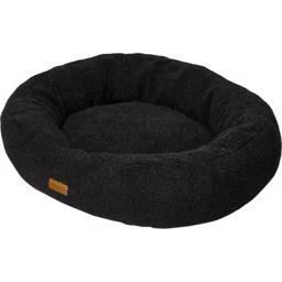 Ozami Hundeseng Donut Teddy Blød Med Formfast Silikonefibre Black